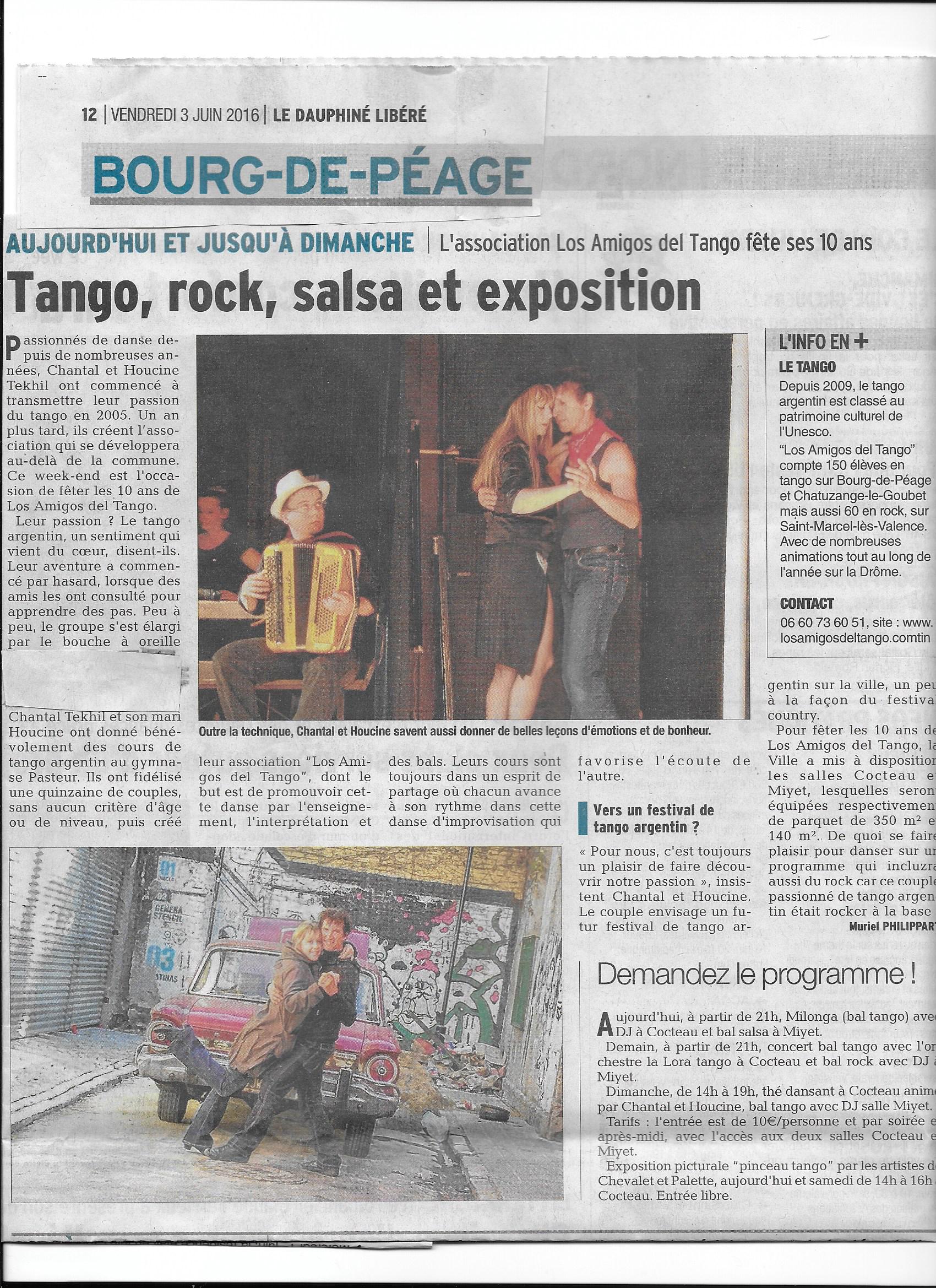 article presse 10 ans los amigos del tango merci le Dauphin et Muriel.jpg